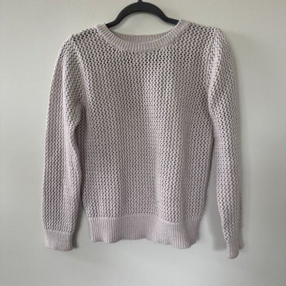 Andrea Jovine Grey Open Weave Knit Sweater - Picture 3 of 9
